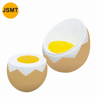 Hot sale modern leisure chair with cheap egg shape chair Modern creative design eggshell fiberglass egg chair with egg table