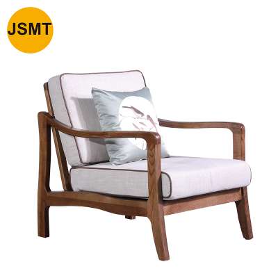 New luxury modern chic Italian solid wood walnut living room bedroom hotel single seat leisure sofa chair